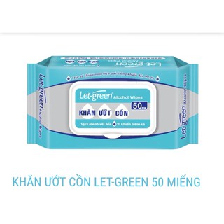 Khăn ướt cồn Let-Green 50 miếng/bao
