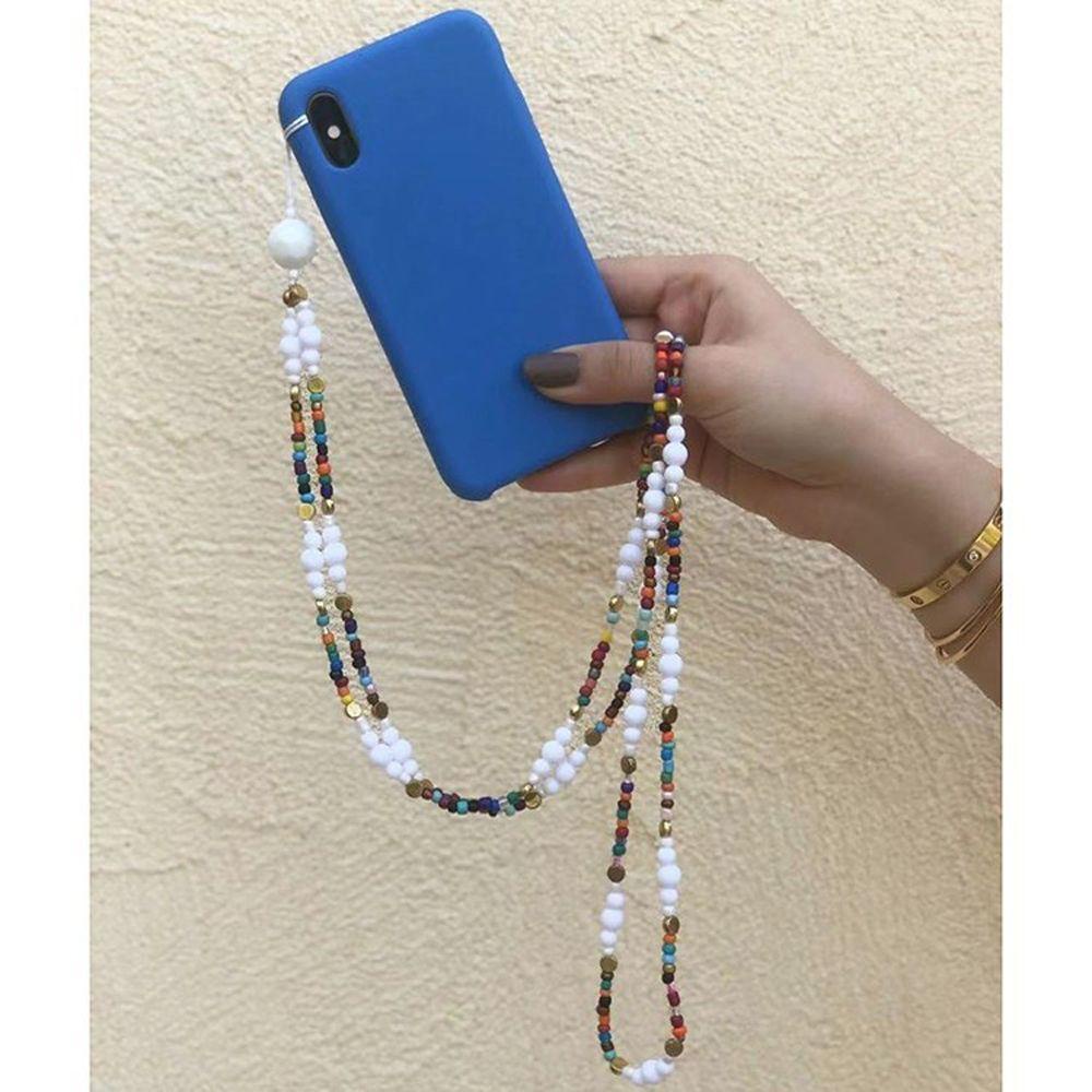 Dây Đeo Điện Thoại Bằng Acrylic Chống Thất Lạc Xâu Hạt Tiện Dụng