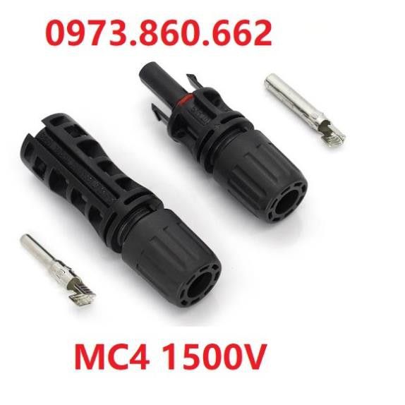 Giắc nối MC4 1500V loại tốt - Giắc nối dùng cho PIN năng lượng mặt trời -TBĐ