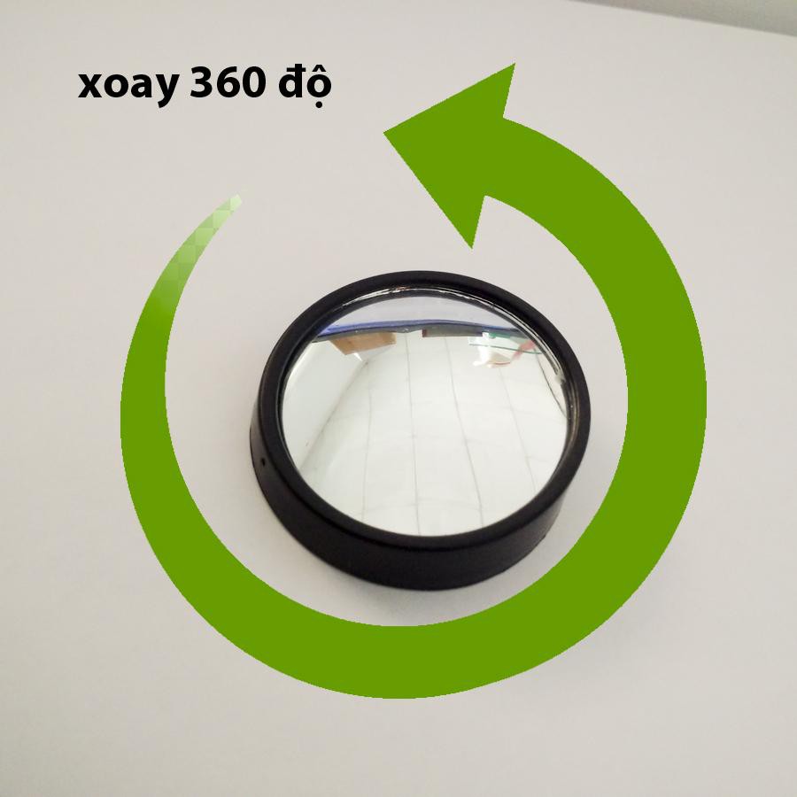 Bộ 2 gương Cầu lồi xe ô tô xe máy - Chỉnh xoay được