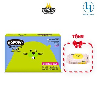 [Tặng khăn ướt] - Tã/Bỉm dán/quần KOKOFiT Hàn Quốc size NB36/S34/M30/L26/XL22/Jumbo18