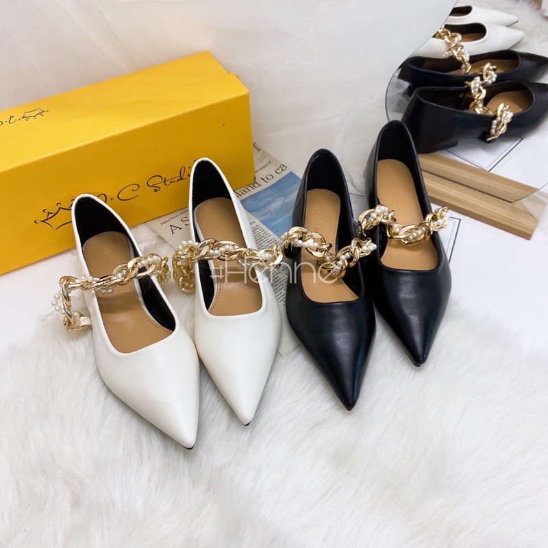 HENNE - Bệt quai xích vàng đan ngọc