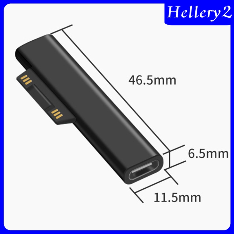 [HELLERY2] USB 3.1 Charging Adapter for Microsoft Surface Pro Works with 3A  Cable