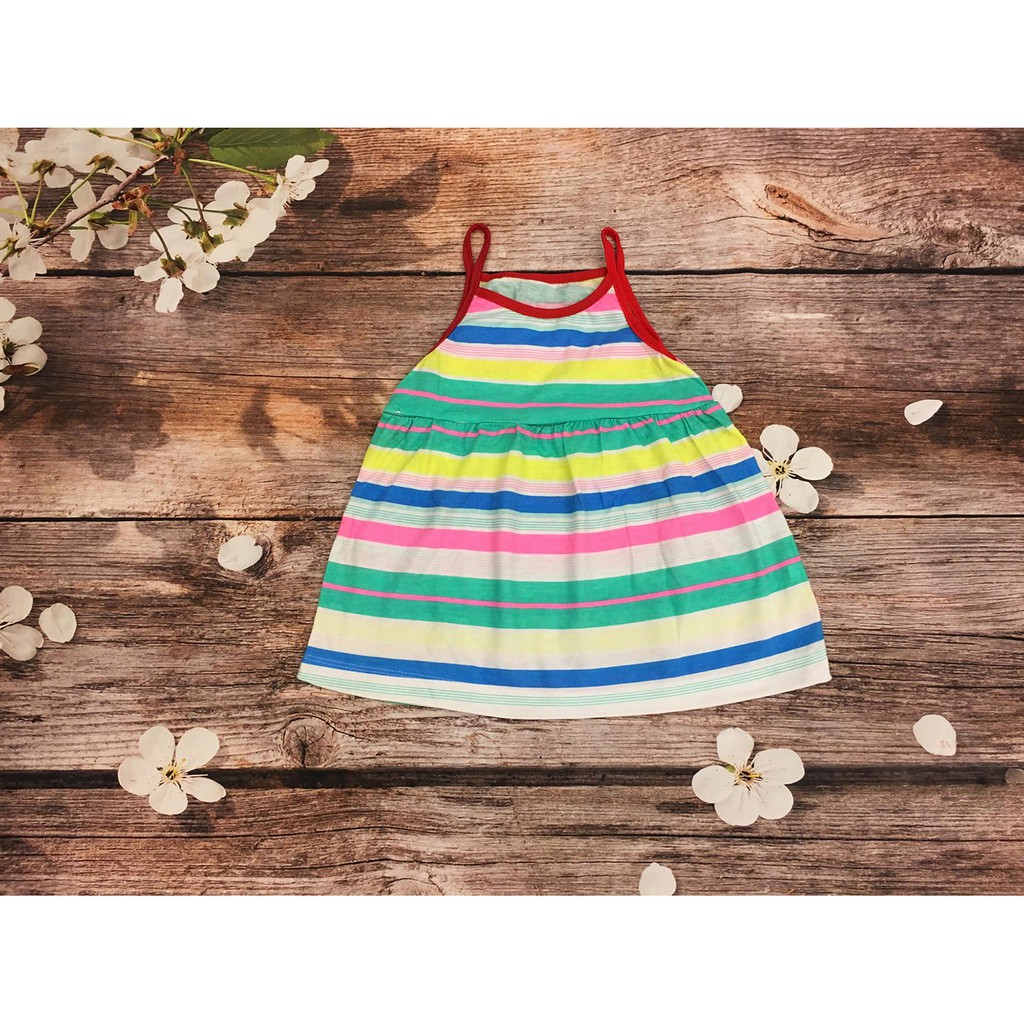 Váy 2 dây thoáng mát mùa hè cho bé từ 1-5 tuổi (8-25kg) Song An Eco Giao mầu ngẫu nhiên