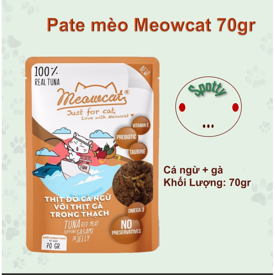 Pate mèo Meowcat 70g- Pate Catchy 70gr - thức ăn cho mèo