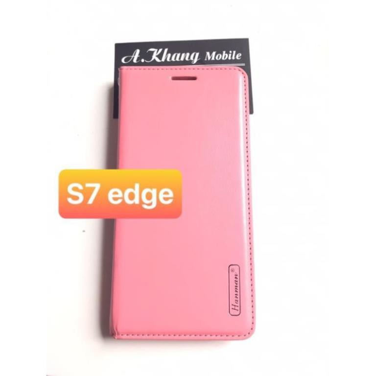 [HCM-HÀNG SẲN]Bao da HANMAN cho Samsung S7 Edge