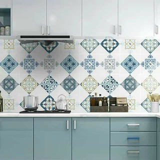 Decal dán bếp tráng nhôm 3 mét, giấy dán tường bếp chống dầu mỡ chịu nhiệt