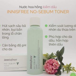 NƯỚC HOA HỒNG KIỀM DẦU INNISFREE NO SEBUM TONER