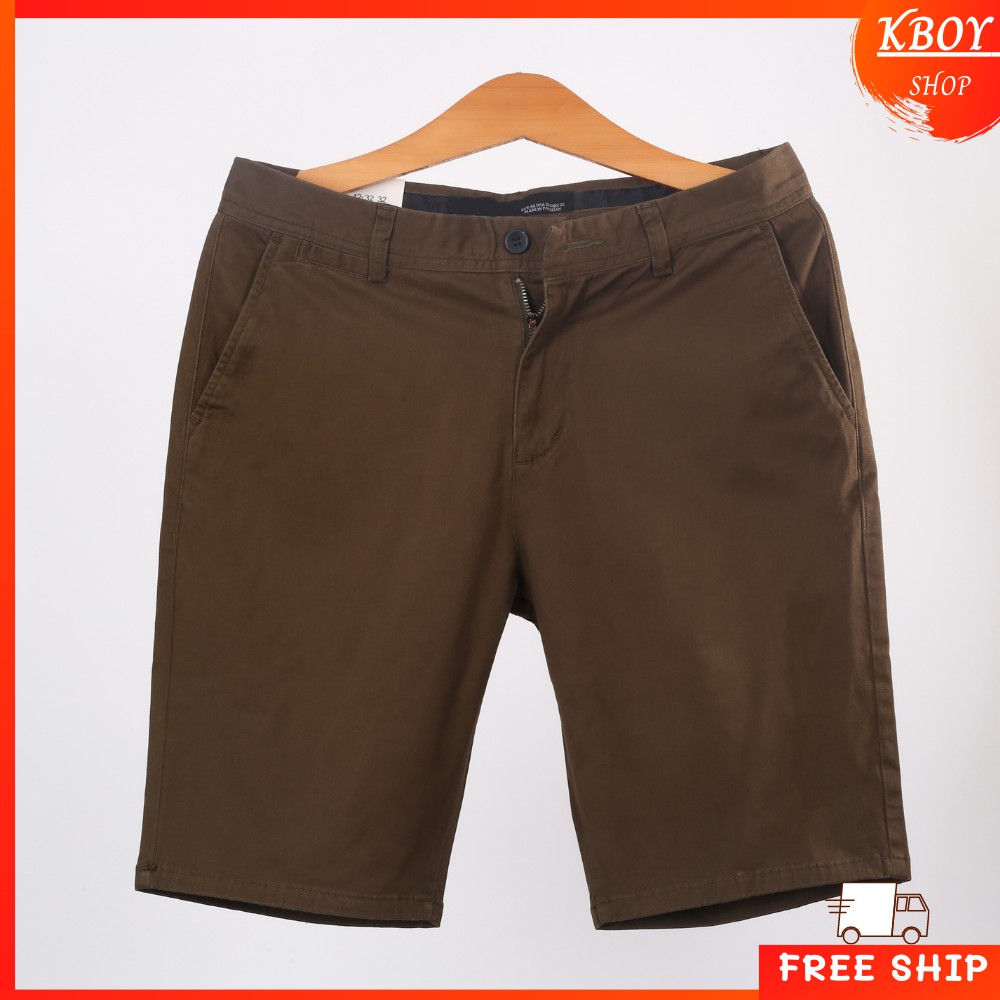 Quần Short Nam [𝐅𝐑𝐄𝐄 𝐒𝐇𝐈𝐏] Quần đùi kaki nam trơn co giãn bigsize thoáng mát, hợp dáng dễ phối đồ - Q01-2