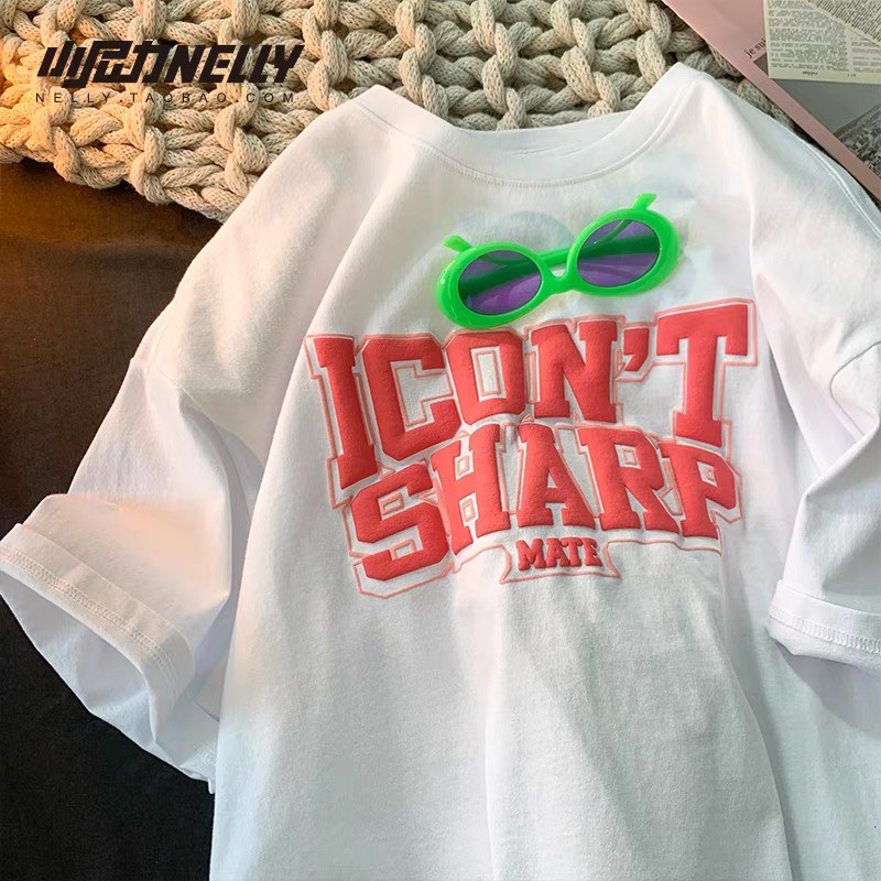 Áo Thun tay lỡ in ICON'TSHARP Nam Nữ Unisex cổ tròn, áo phông ngắn tay Boin shop ảnh thật, không nhăn, k ra màu