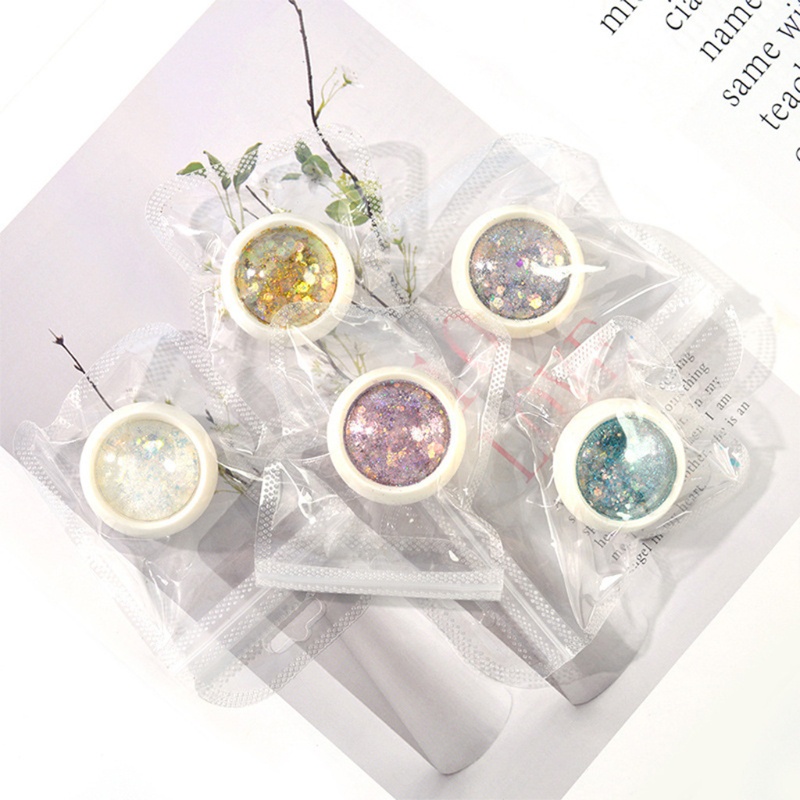 Hộp Sequin Màu Cầu Vồng Lấp Lánh Dùng Trang Điểm Lễ Hội