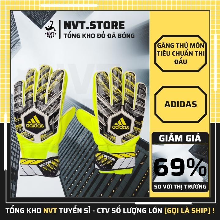 Găng tay thủ môn trẻ em Adidas siêu dính giá rẻ, găng thủ môn có xương người lớn hàng cao cấp - NVT.store.vn