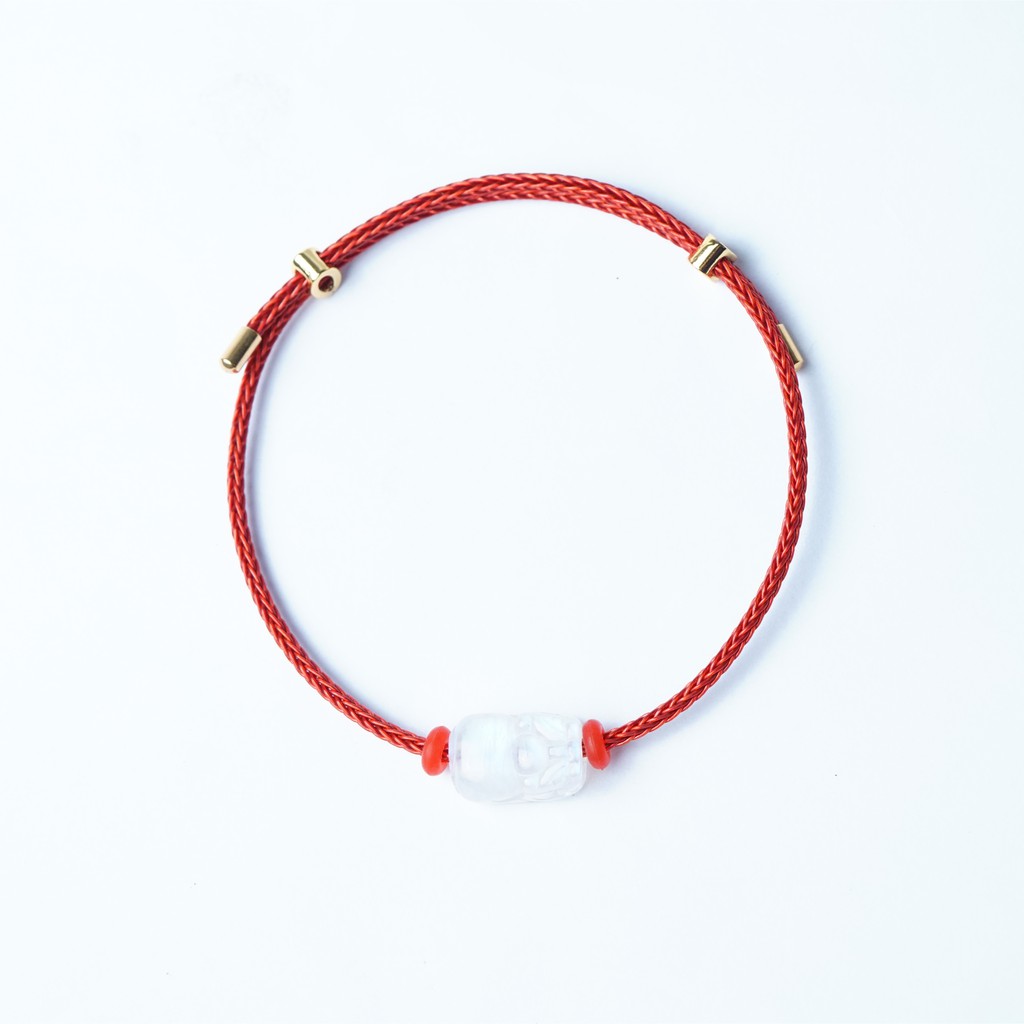 QMJ Vòng tay phong thủy mix charm ông tỳ hưu đá Q416
