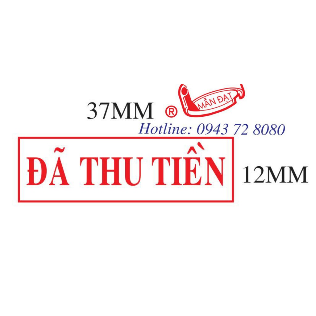 DẤU LỆNH ĐÃ THU TIỀN SHINY S852