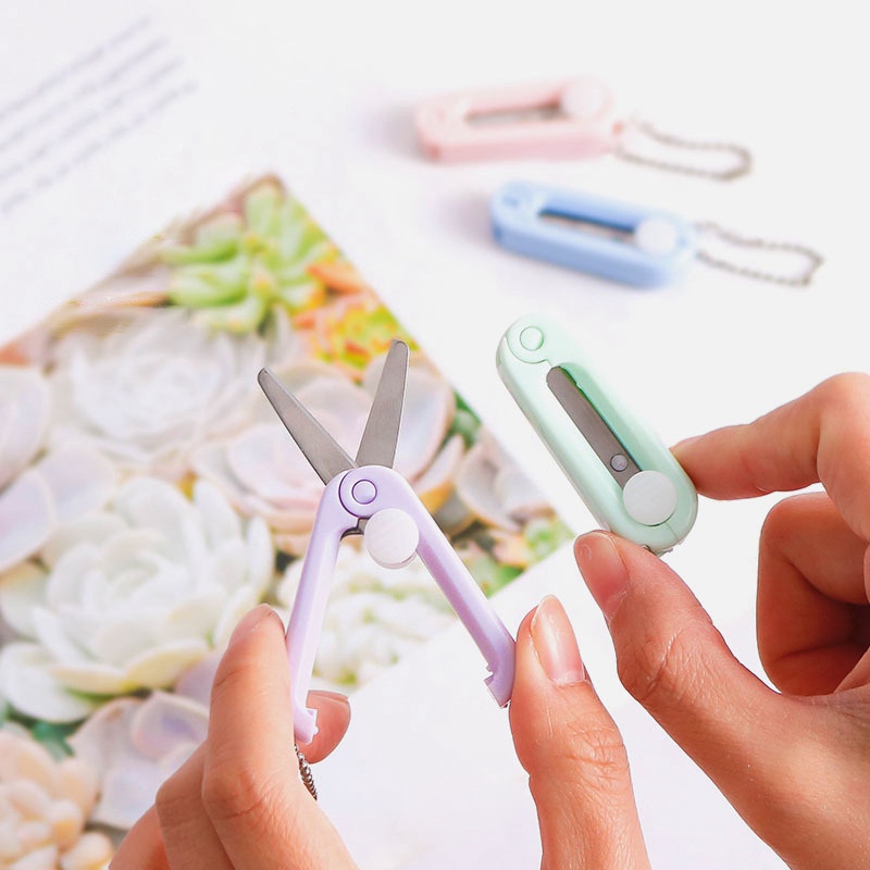 Kéo Cắt Giấy Mini Có Thể Gấp Gọn Tiện Dụng Cho Trường Học/Văn Phòng