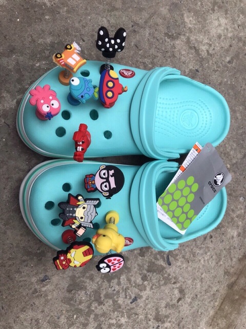 Thanh lý Bán Jibbitz sticker đính kèm giầy dép Crocs siêu đẹp