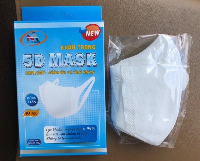 Khẩu Trang 5D MASK NAM ANH (HỘP 10 cái)