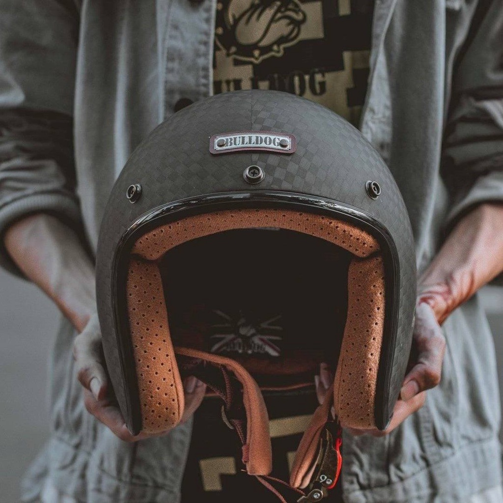 Mũ bảo hiểm Bulldog Heli Carbon Rubik siêu nhẹ