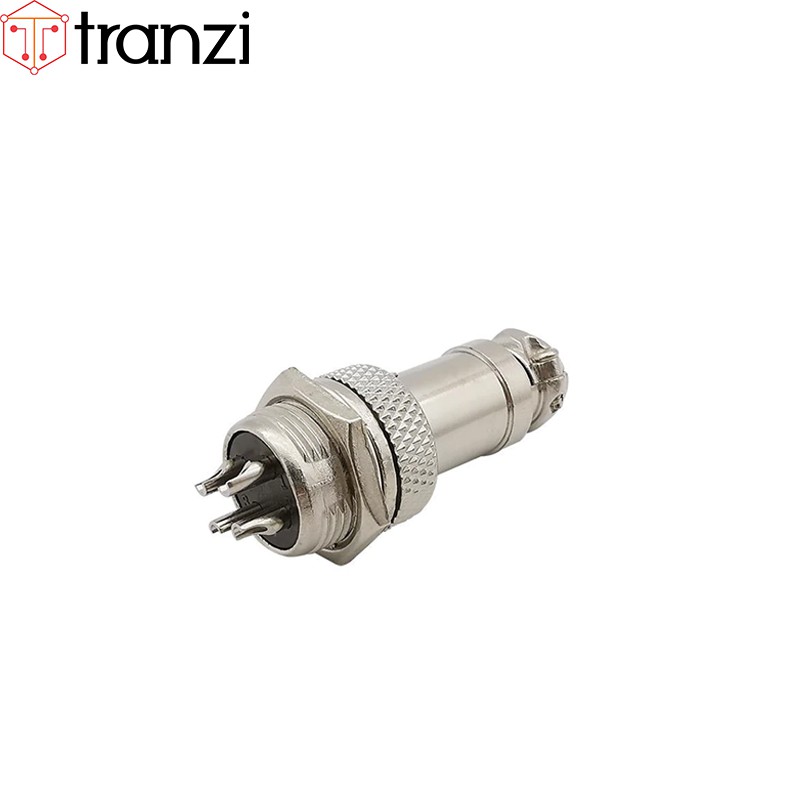 Giắc GX12 4P đực 12mm - túi 5 cái
