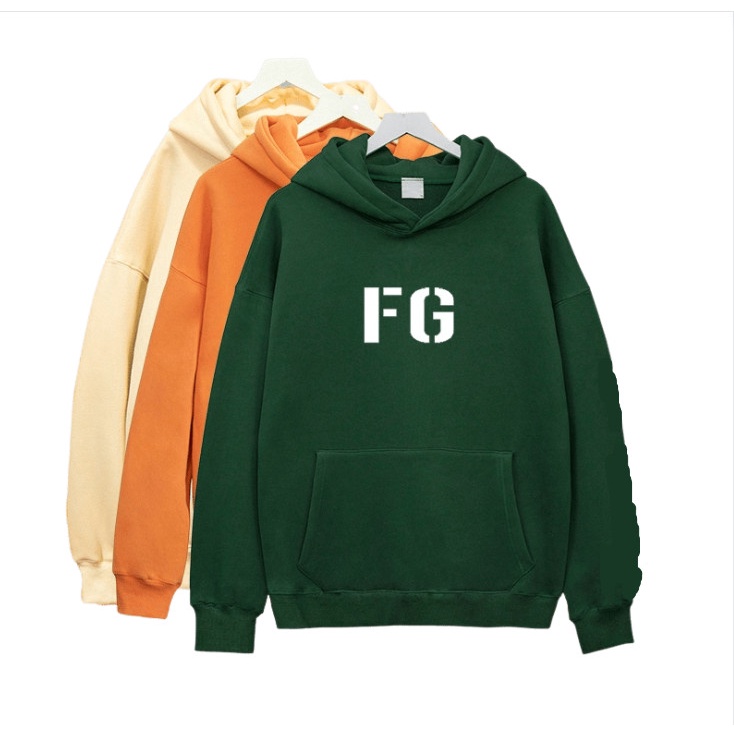 Áo hoodie unisex chất liệu nỉ siêu dày dặn mềm mịn không bai không xù in chữ FG mẫu mới nhất TD106