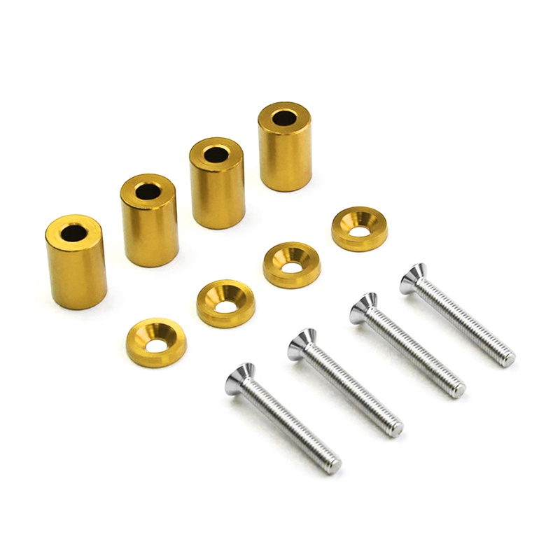 Bộ Phụ Kiện Vòng Đệm Nâng Nắp Capo Xe Hơi Turbo Động Cơ Màu Đỏ 1 6mm