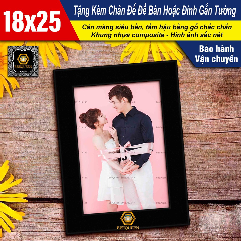 Khung Ảnh Để Bàn A5-19x25 Làm Theo Yêu Cầu - Khung Tranh Giá Rẻ Tặng Kèm Phụ Kiện