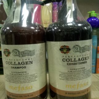 Combo cặp dầu gội xả Collagen Mefaso 1700ml