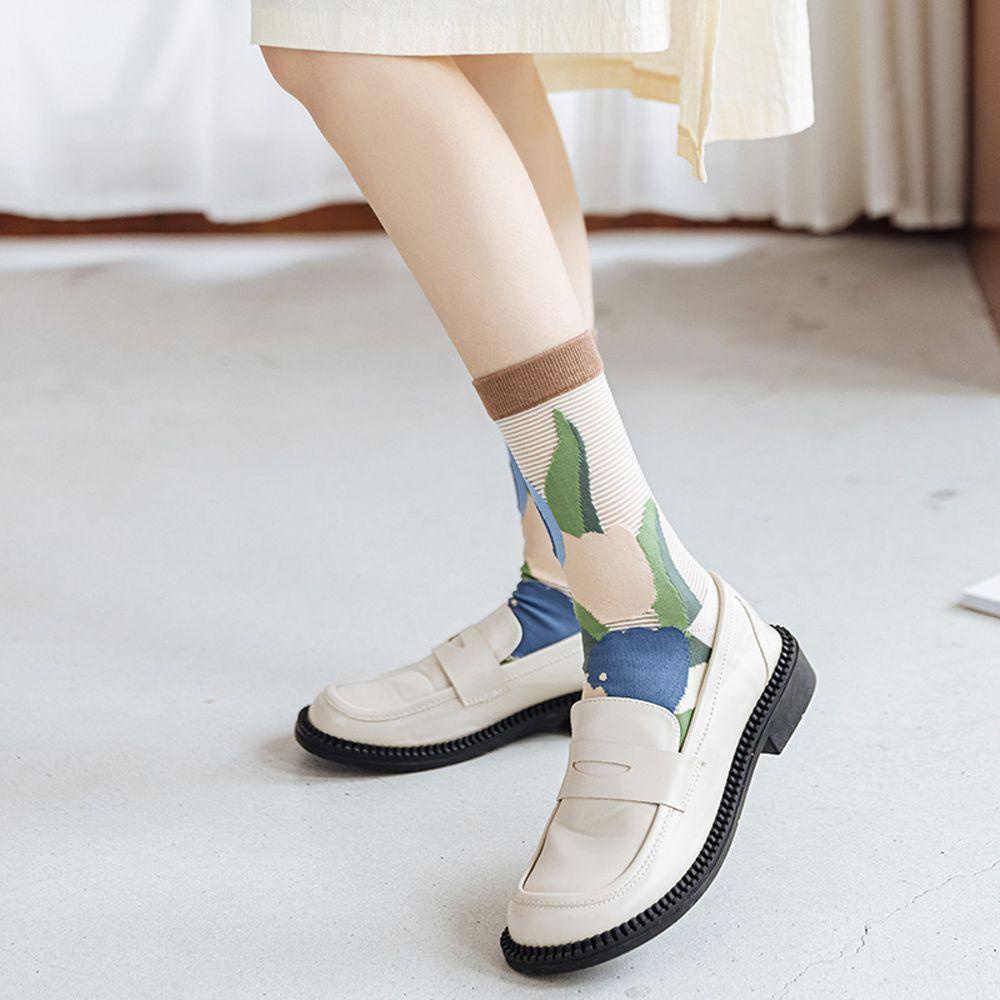 Tất Thời Trang Mùa Hè In Hoa Phong Cách Lolita Nhật Bản Dành Cho Nữ VANES1