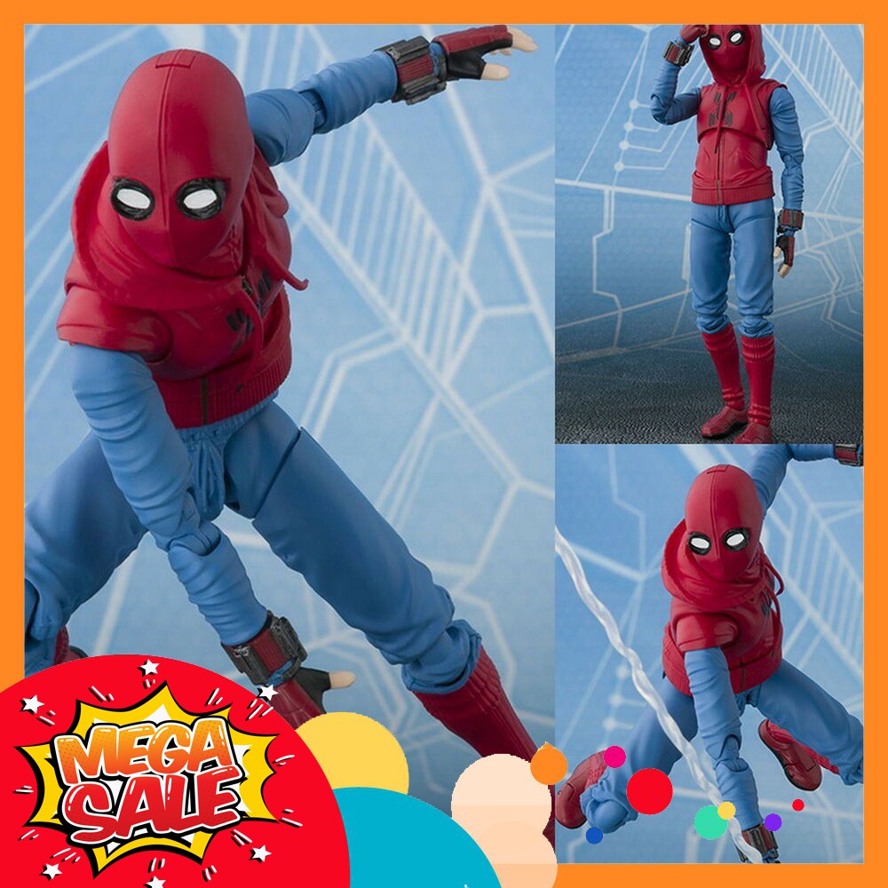 GIÁ HỦY DIỆT Mô Hình Người Nhện Spider Man Homecoming Homemade Suit SHF - S.H. Figuarts Full Box