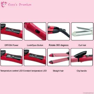 Máy Uốn Duỗi Tóc Đa Năng 2 Trong 1