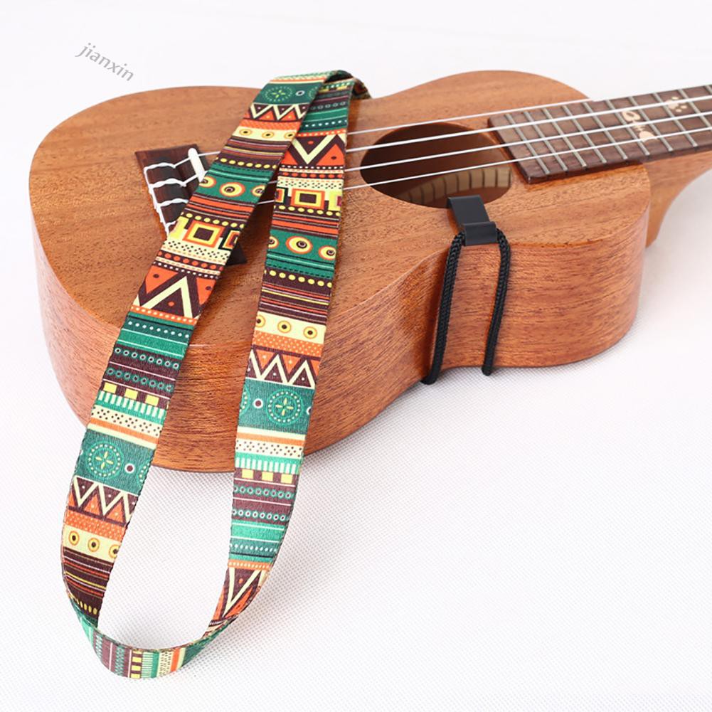 Dây Đeo Đàn Ukulele In Họa Tiết Nhiều Màu Sắc Tùy Chỉnh Kèm Móc Tiện Dụng