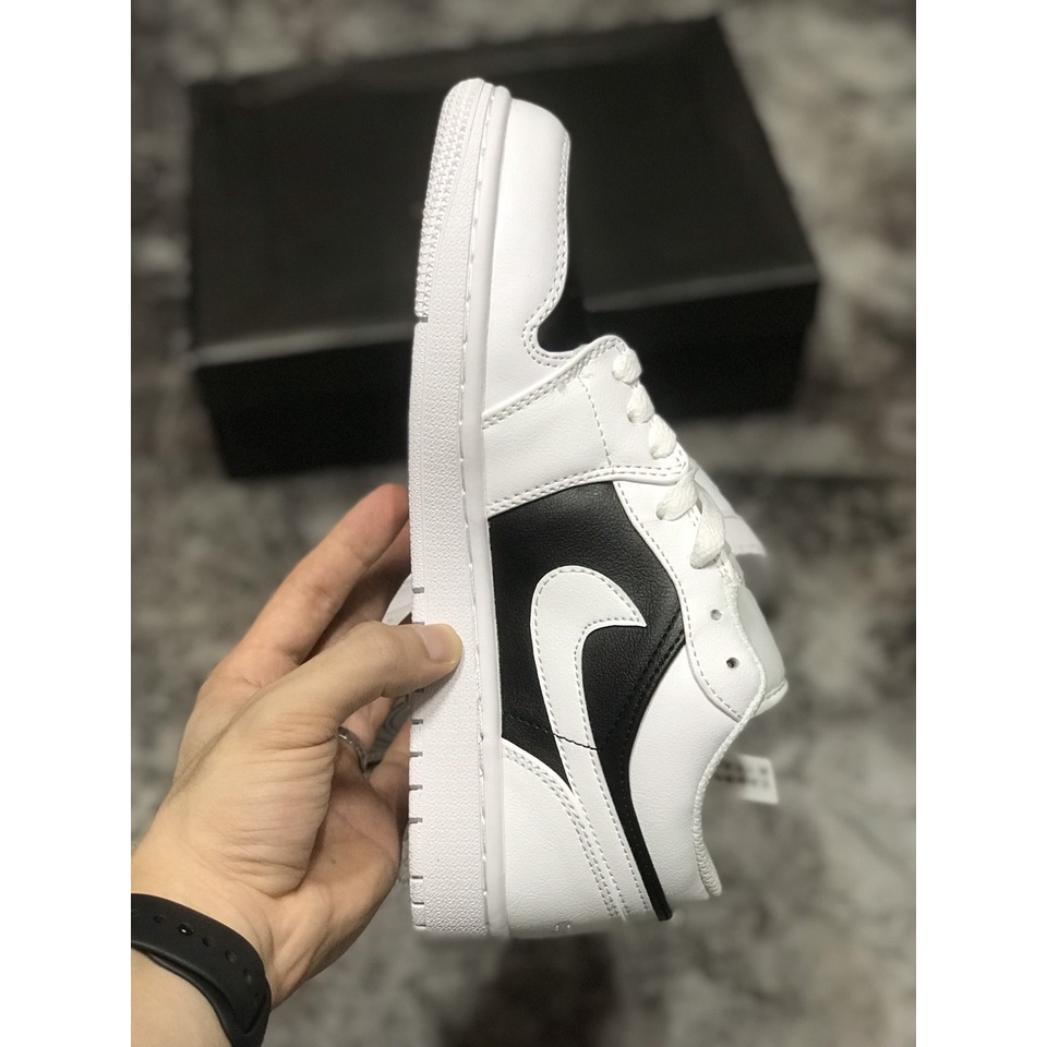 [KELLY SNEAKERS] Giày Thể Thao Sneaker Jordan 1 Low Panda - Thấp Cổ Đen Trắng (Ảnh Thật + Hàng Sẵn)