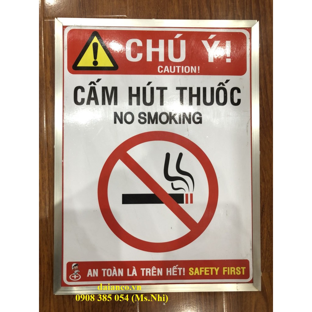 [SALE OFF] Biển báo cấm hút thuốc và khu vực hút thuốc- Hình thật, có sẵn