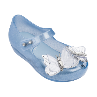 Giày sandal Melissa 32519 quai dán đế phẳng trang trí hình bướm dành cho trẻ em