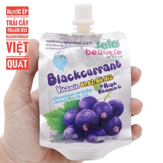 Nước Ép Trái Cây Thạch Jele Blackcurrant - Gói 150gr