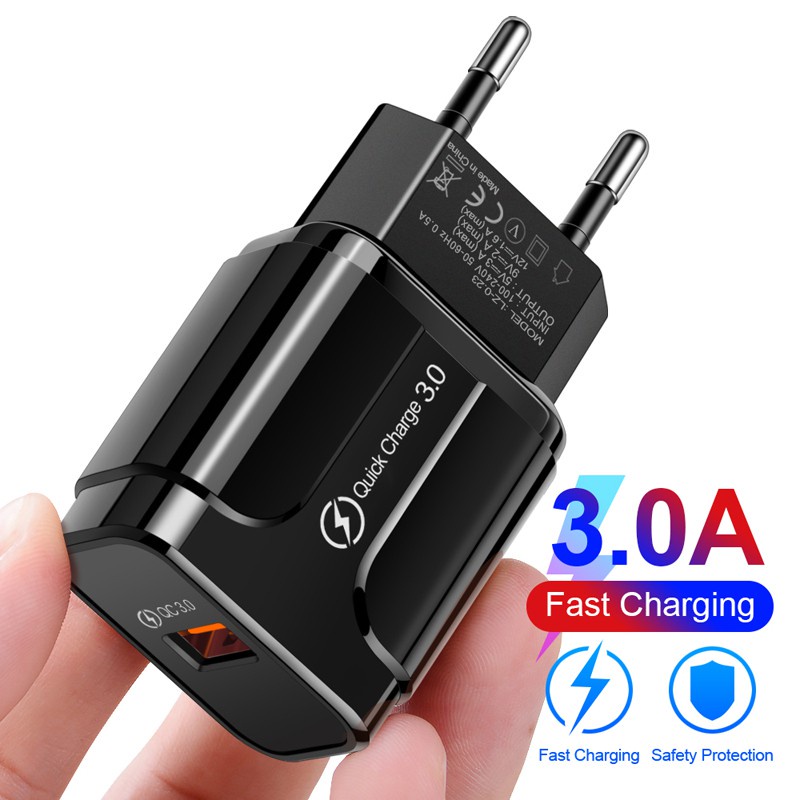 Củ sạc nhanh 18W-3A,cốc sạc nhanh cho ĐT táo ,SS type c,micro usb android giá rẻ - củ sạc nhanh 1 cổng và 4 cổng
