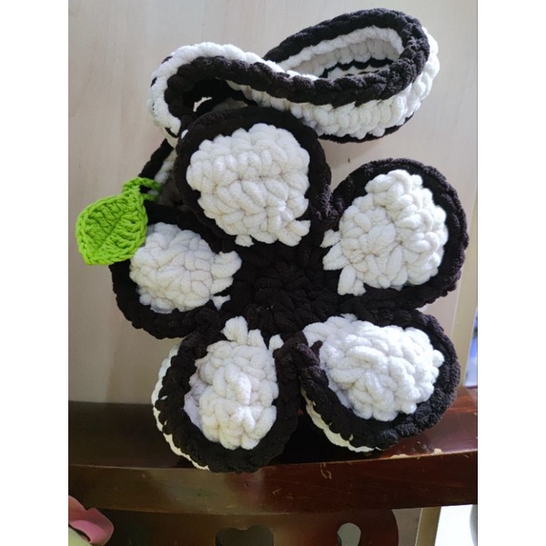 Túi len hoa cúc Len Nhung Xù - BloomFlower Bag - Tặng kèm charm xinh xắn