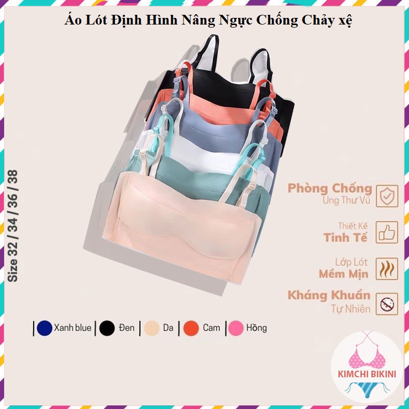 Áo ngực nữ không gọng định hình chống chảy xệ KIMCHIBIKINI bra cupnâng ngực chống tụt tạo khe cao cấp AL020