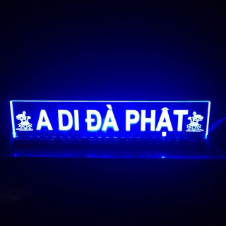 Chữ điện A DI ĐÀ PHẬT (cao10cm x dài 50cm)-hoa sen