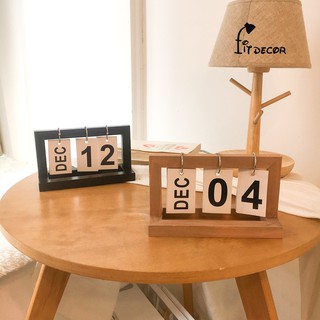 Lịch Gỗ Để Bàn Decor