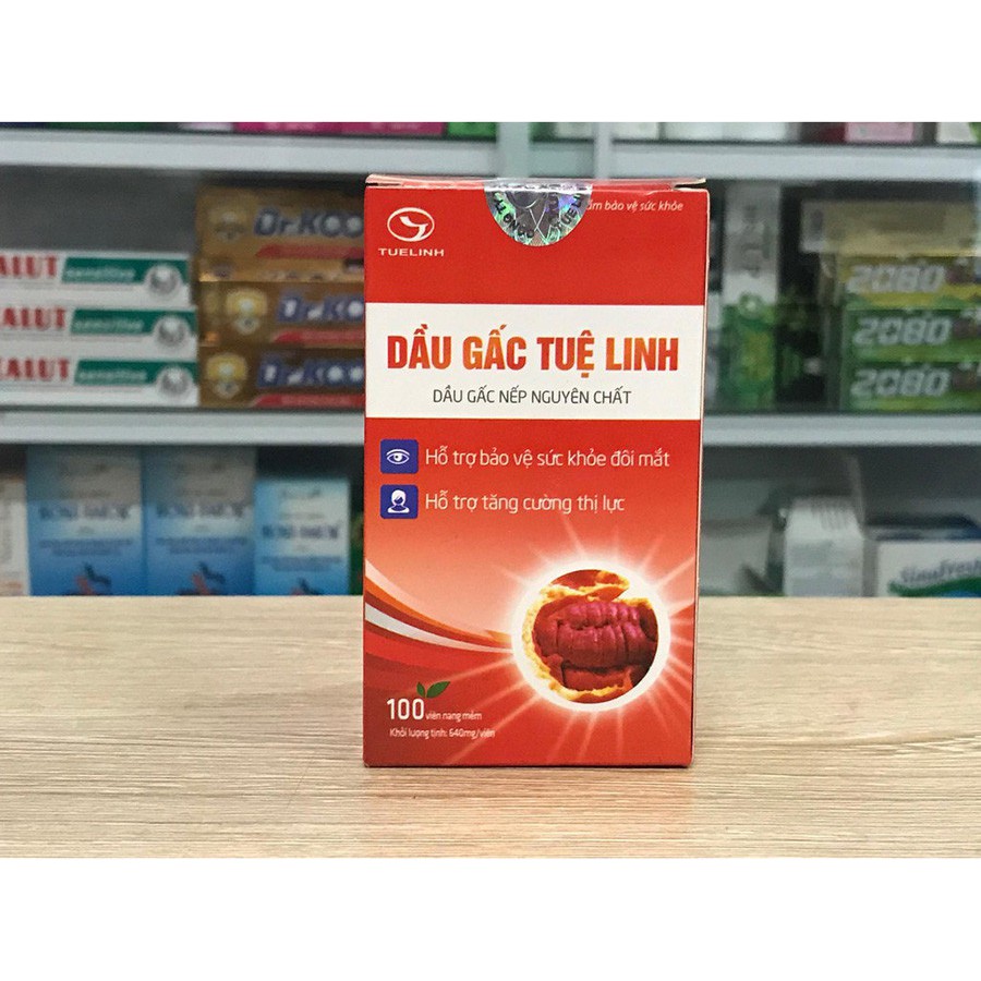 Dầu gấc Tuệ Linh - Viên uống hỗ trợ tăng cường thị lực, làm đẹp da ( Hộp 60 Viên) - cvspharmacy