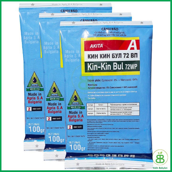 Thuốc Trị Thối Nhũn Kin Kin Bul 100gr - Kin Kin Bul 72WP Phòng Trừ Thối Nhũn, Vàng Lá, Rỉ Sắt