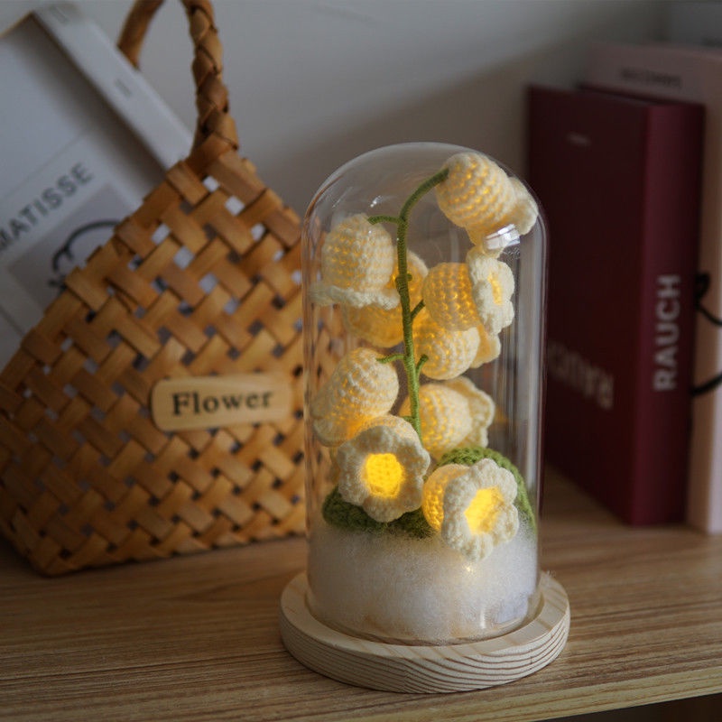 Sản Phẩm Hoàn Thiện Bó Hoa Lily Bằng Len Làm Quà Sinh Nhật Sáng Tạo diy Cho Bạn Gái