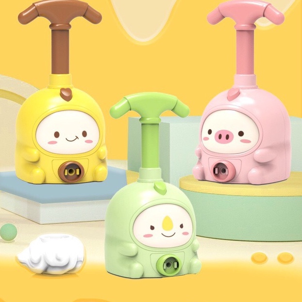 Xe ô tô đồ chơi bơm bóng bay trợ lực - Tặng phi hành gia bay + 6 bóng