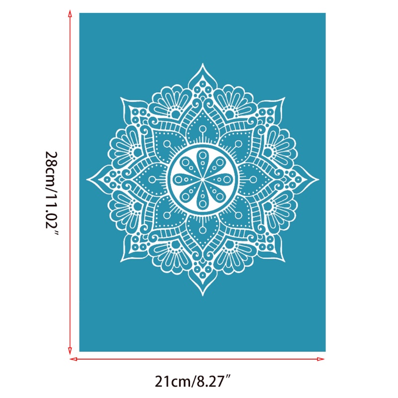 Khuôn Lưới Lụa Tự Dính Họa Tiết Mandala Dùng Làm Áo Thun DIY