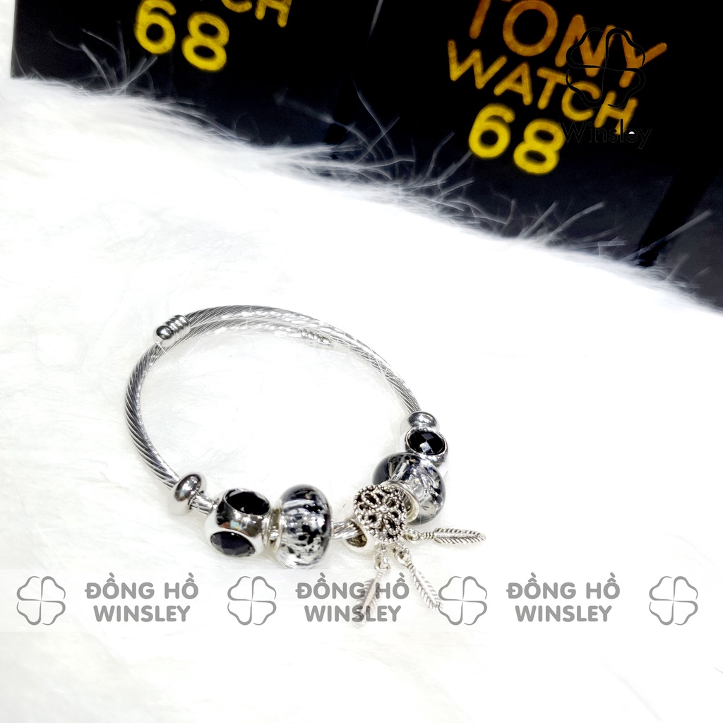 Vòng tay charm mạ bạc 925