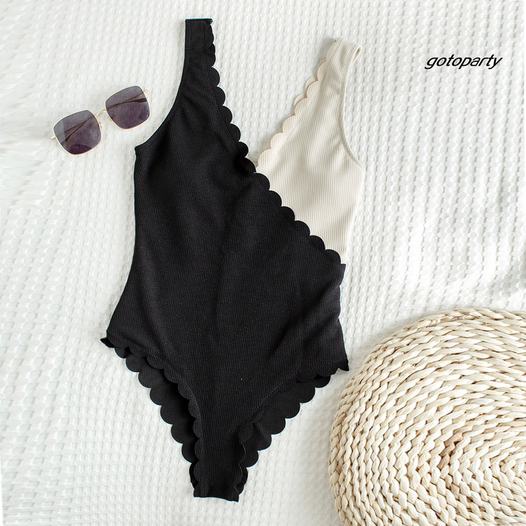 Bộ Đồ Bơi Một Mảnh Cổ Chữ V Khoét Sâu Phối Ren Thời Trang Mùa Hè Cho Nữ | BigBuy360 - bigbuy360.vn