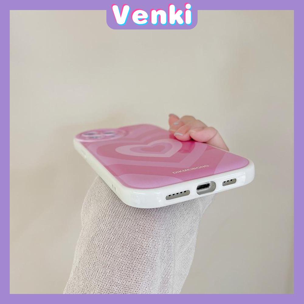 Ốp điện thoại silicon mềm túi khí in trái tim hồng thích hợp cho iPhone 11 Pro Max 13 Pro Max 12 Pro Max 7Plus xr XSMax