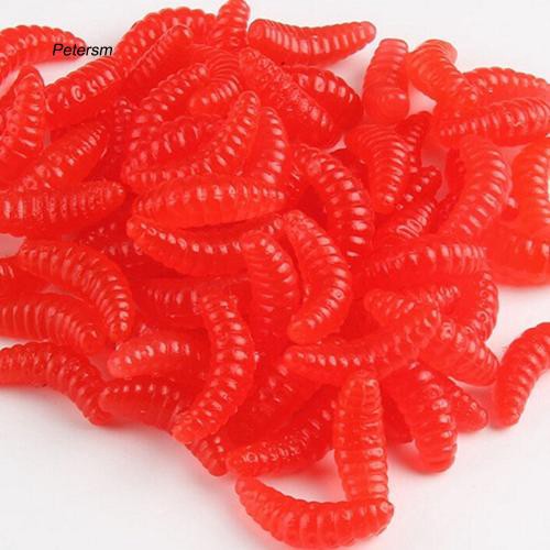 Set 50 mồi giả nhử cá hình con sâu bằng silicon