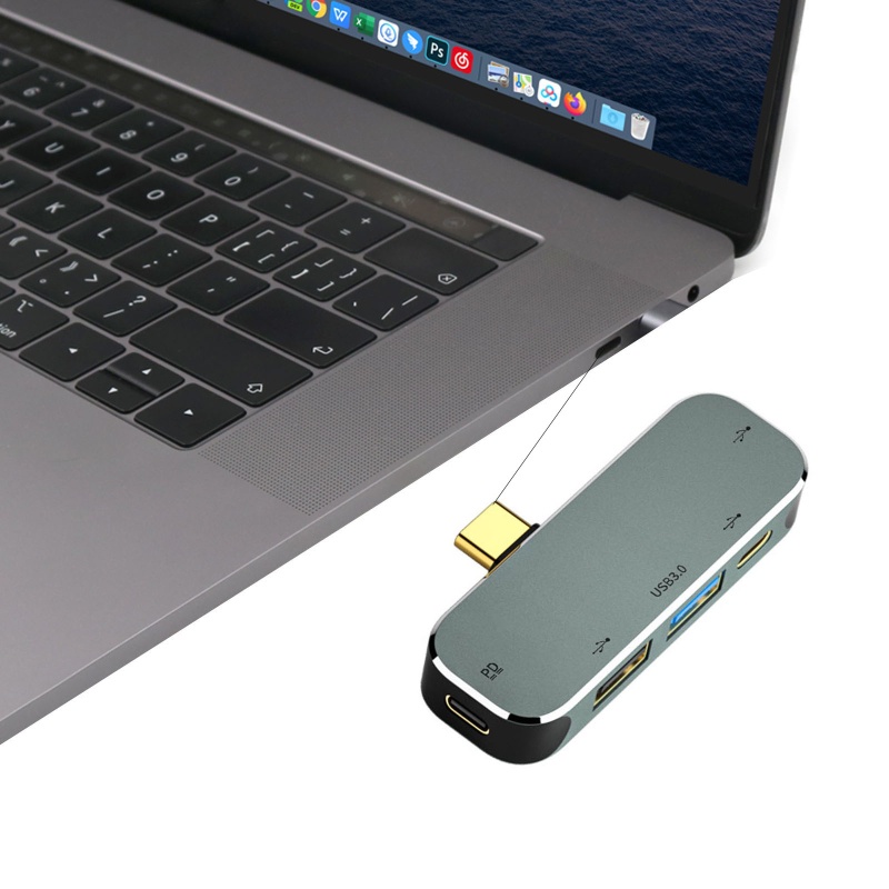 Bộ Chia 5 Cổng USB Type C 1x3.0 + 2x2.0 Cho Máy Tính